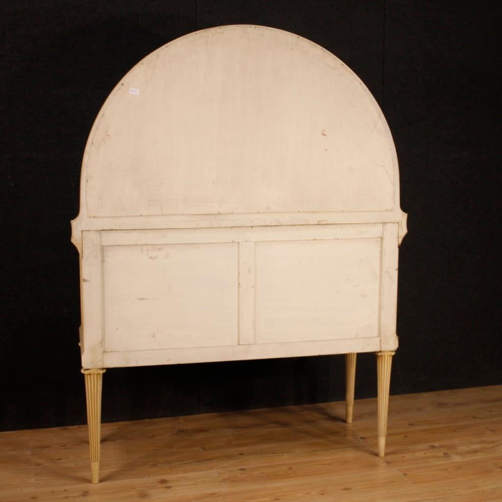 Commode italienne du 20ème siècle en bois laqué avec plateau en onyx et miroir, 1960 6