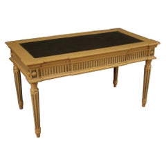 Used 20th Century Lacquered Wood Italian Louis XVI Style Writing Desk, 1950