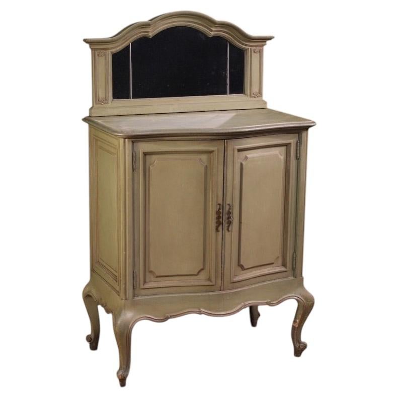 20th-Century Italian Lacquered Wood Sideboard with Mirror, 1950 For Sale