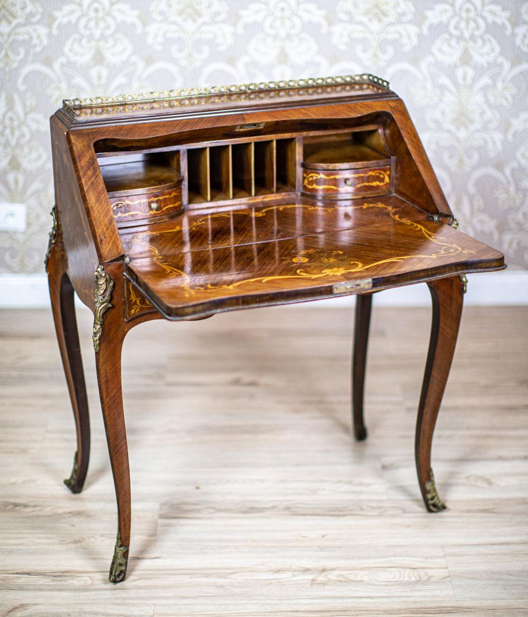 20th Century 20th-Century Richy Inlaid Ladies Secretary Desk in the Louis XV Type