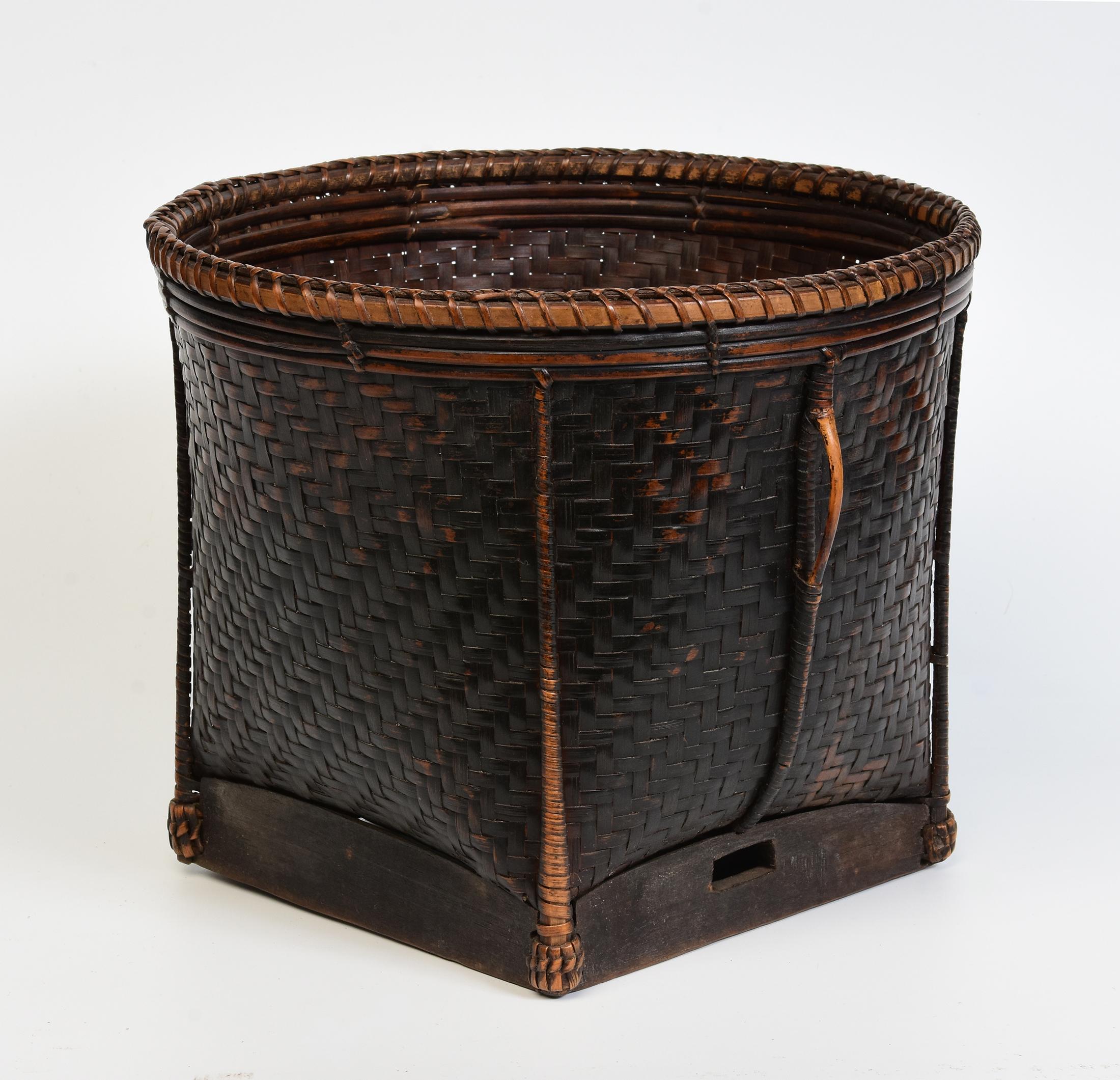 20th Century, Laos Bamboo Basket For Sale 4