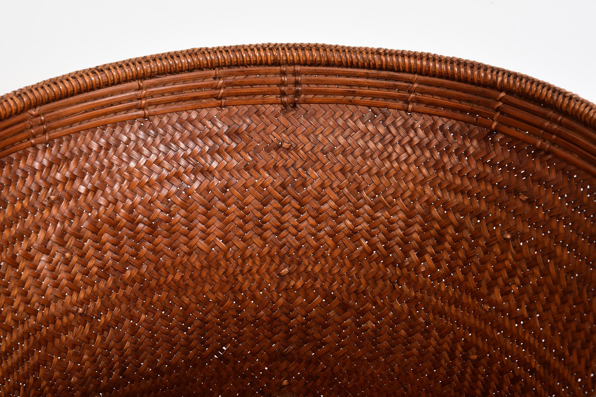Laotian 20th Century, Laos Bamboo Basket For Sale