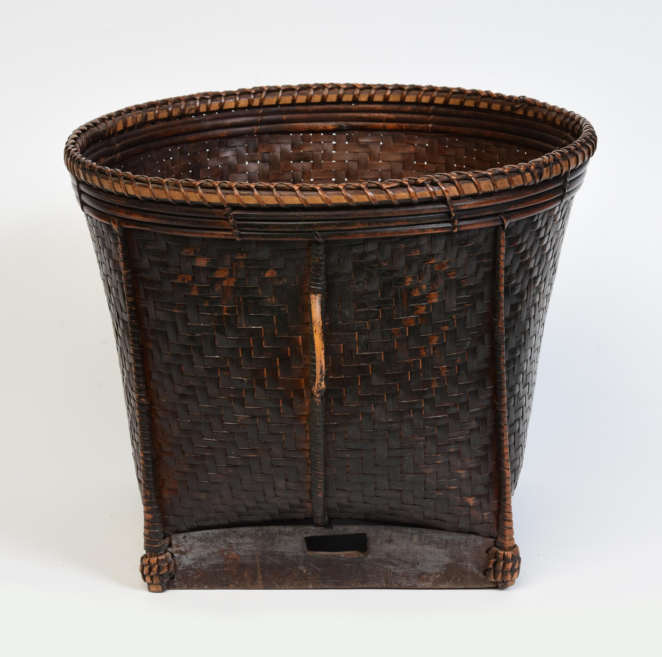 20th Century, Laos Bamboo Basket For Sale 1