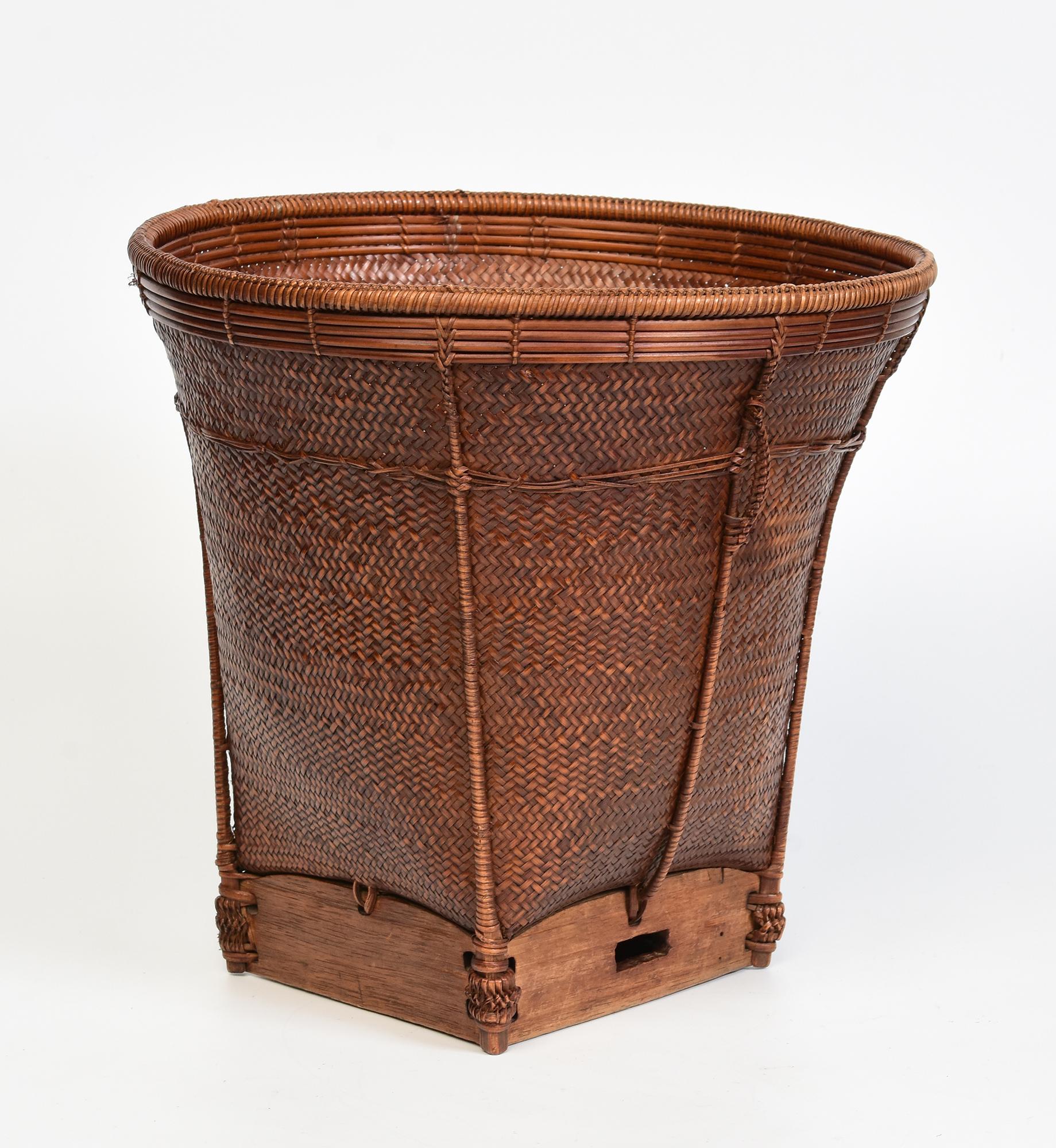 20th Century, Laos Bamboo Basket For Sale 2