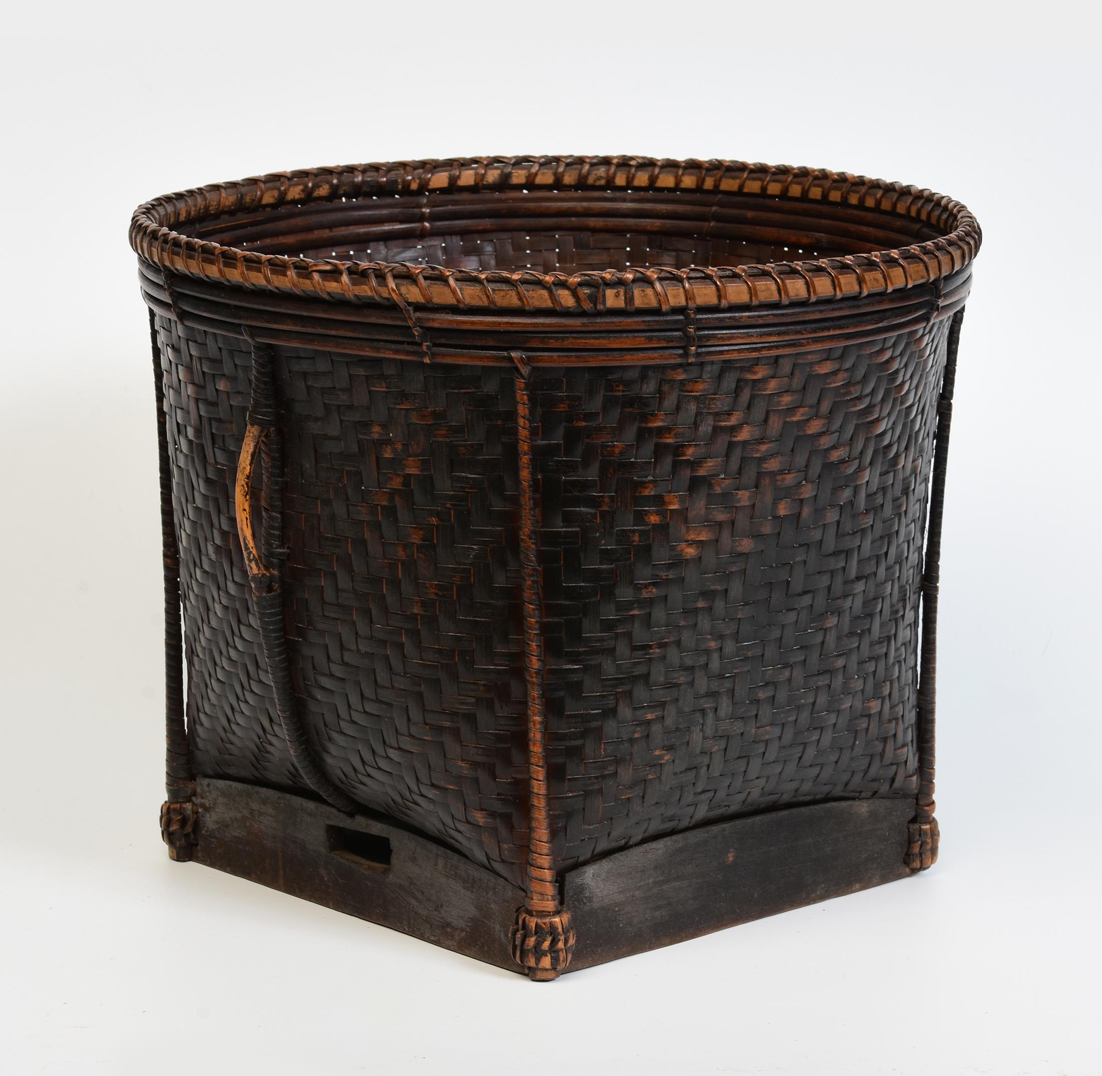 20th Century, Laos Bamboo Basket For Sale 2