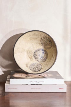 20th century large abstract patterned bowl