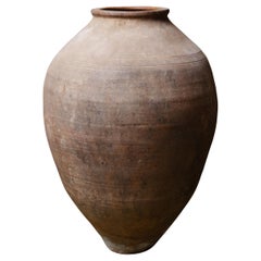 Grand pot de rangement en terre cuite d'Anatolie du 20e siècle