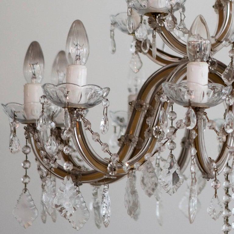 20th Century Large Antique Chandelier (Messing)
