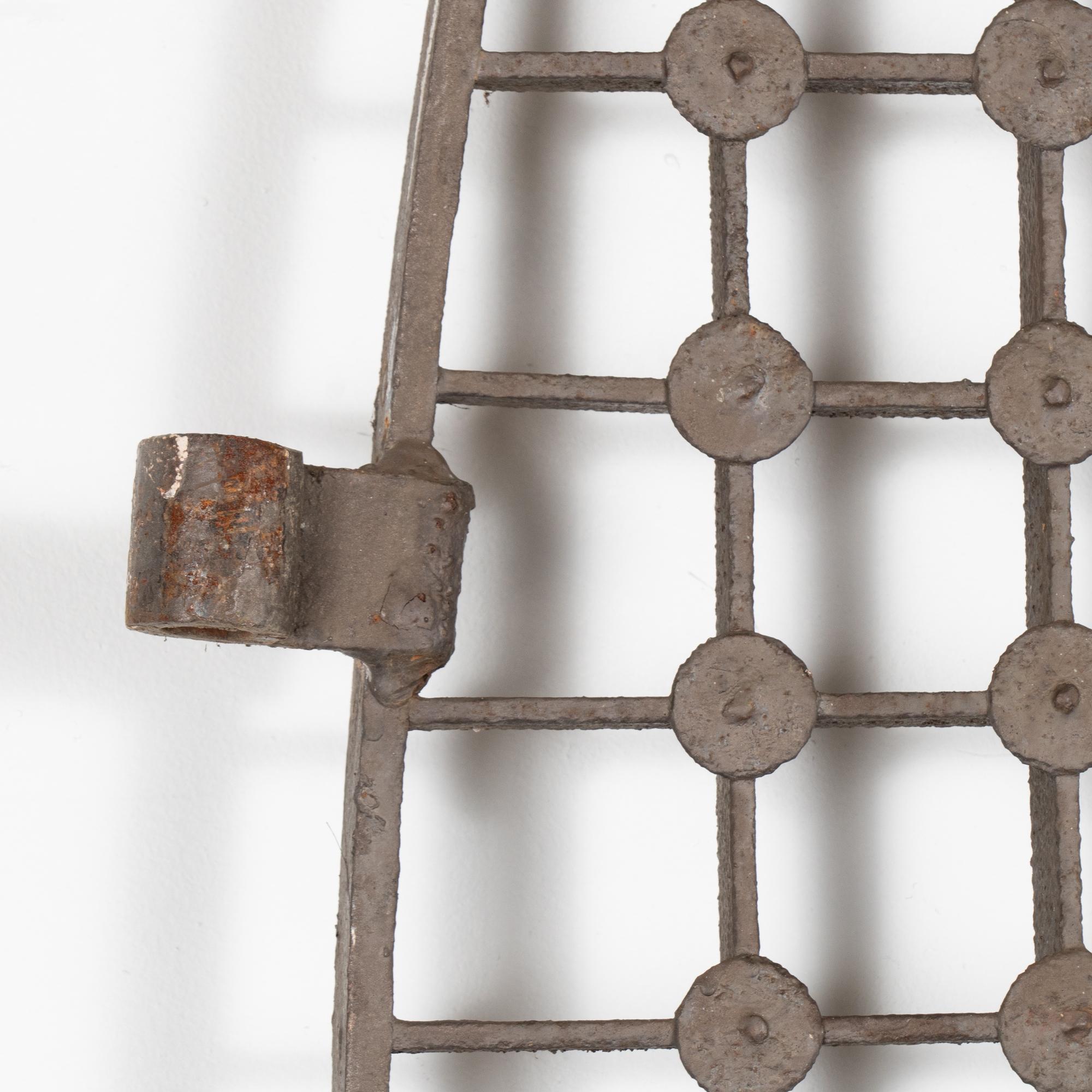 20th Century Large Arched Iron Gate Doors, Hungary 1