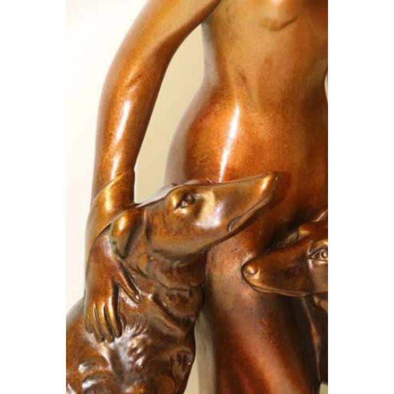 20th Century Large Art Deco Plaster and Cold Painted English Figure Group C 1930 15