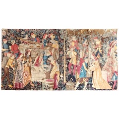 20th Century Large Artis Flora Handmade Tapestry