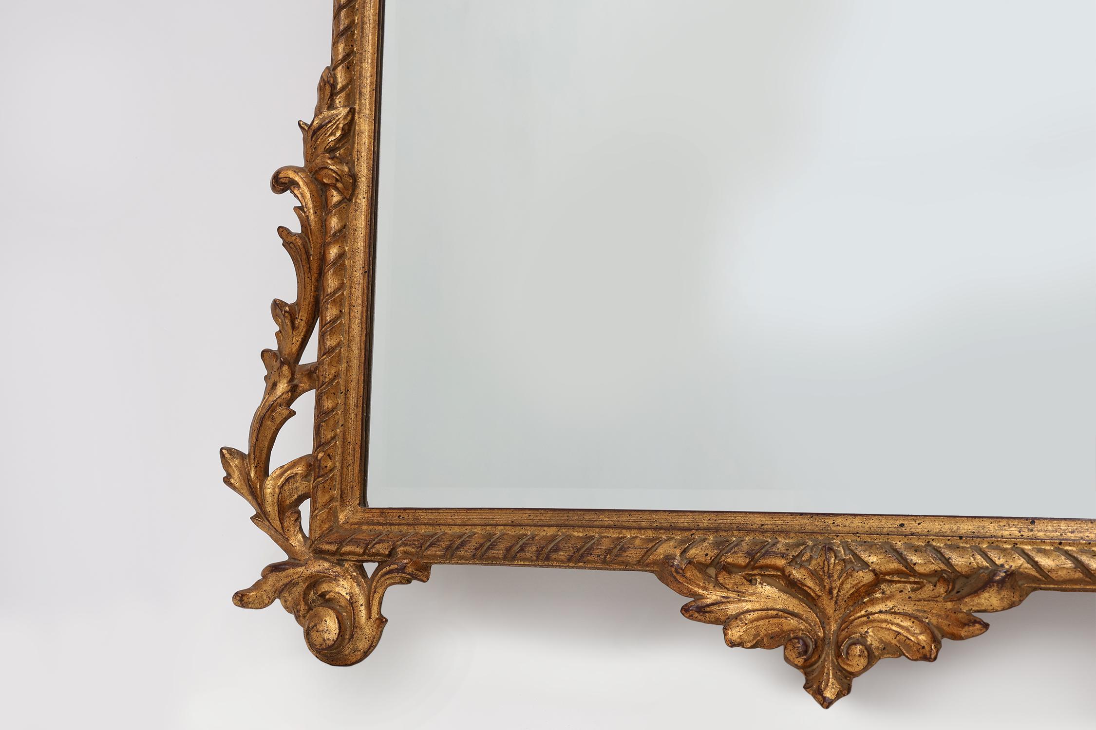Néo-baroque 20ème siècle Grand miroir baroque doré par Deknudt, Belgique en vente