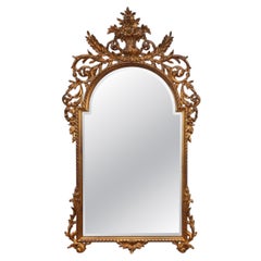 Grand miroir baroque doré du 20e siècle par Deknudt Belgique