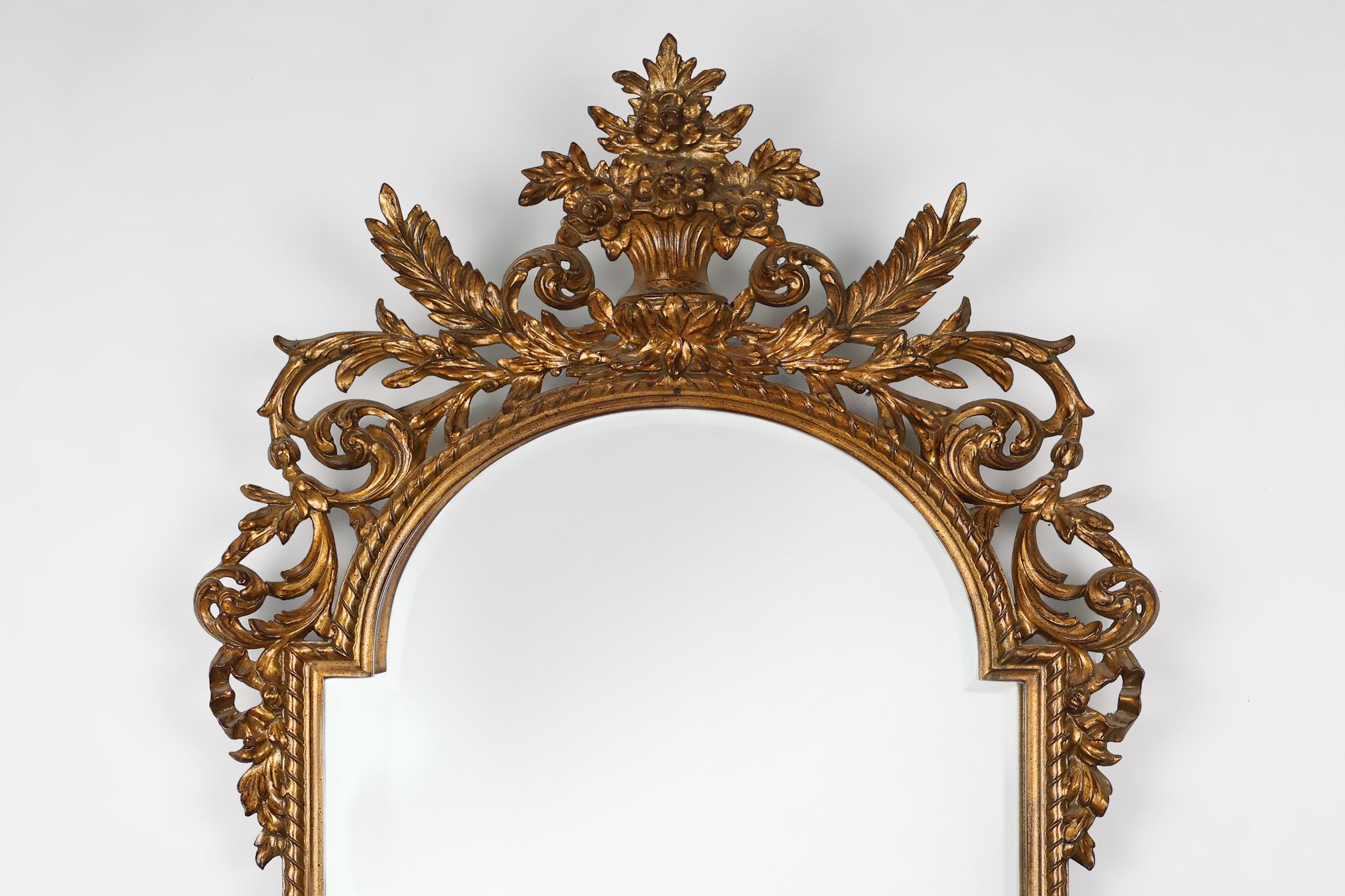 20th Century large Baroque Mirror by Deknudt, Belgium In Good Condition For Sale In Meulebeke, BE