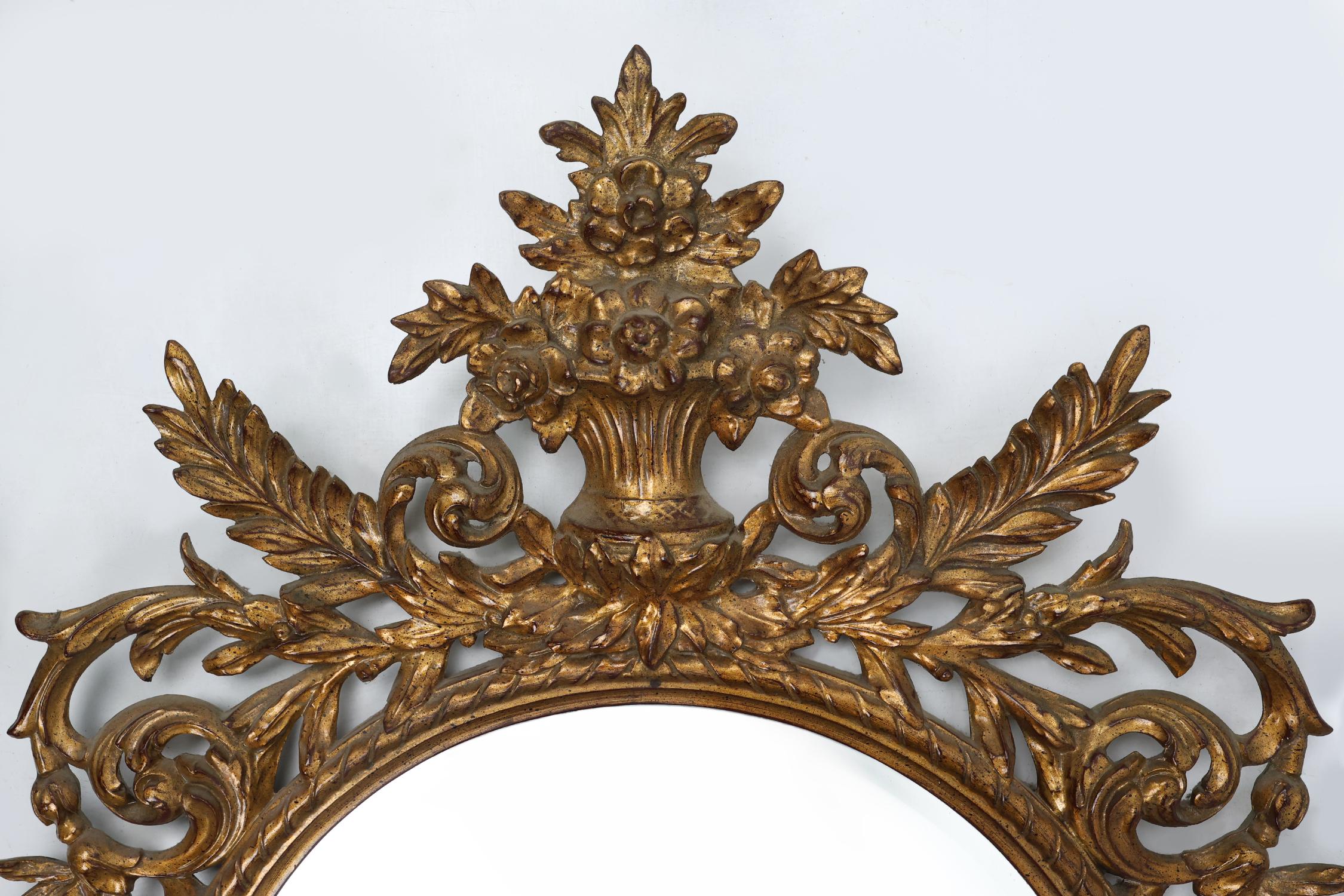 20th Century large Baroque Mirror by Deknudt, Belgium For Sale 1