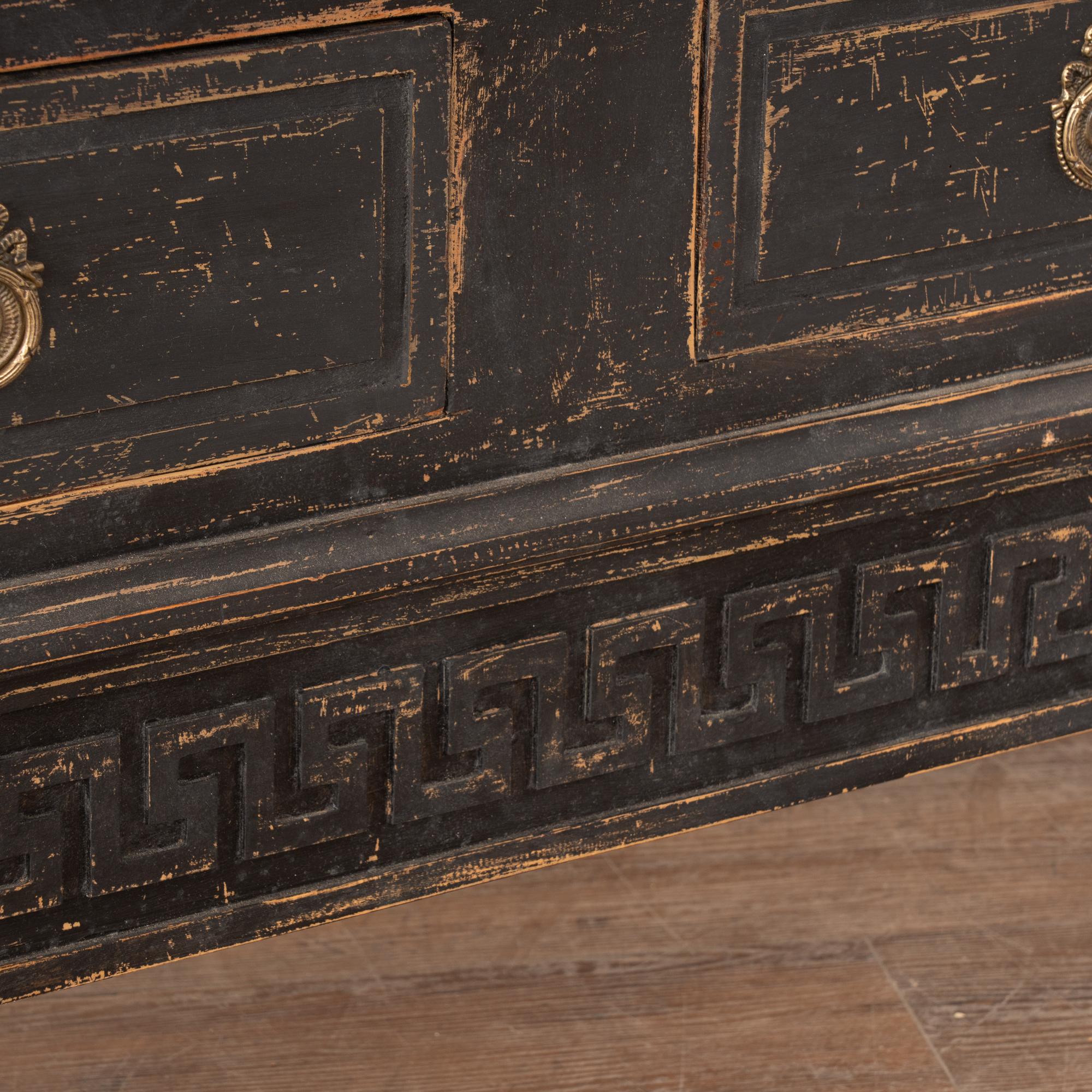 20th Century Large Black Bookcase Display Cabinet from Denmark For Sale 3