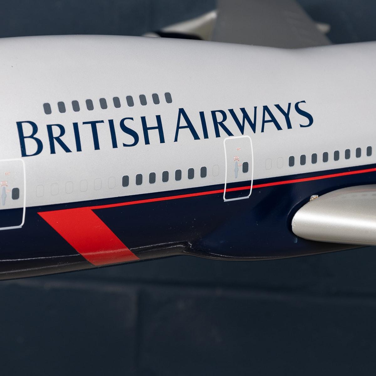 Boeing 747 Grande Del Siglo XX Con Librea Landor De British Airways Por Modelos Space Fibra de vidrio