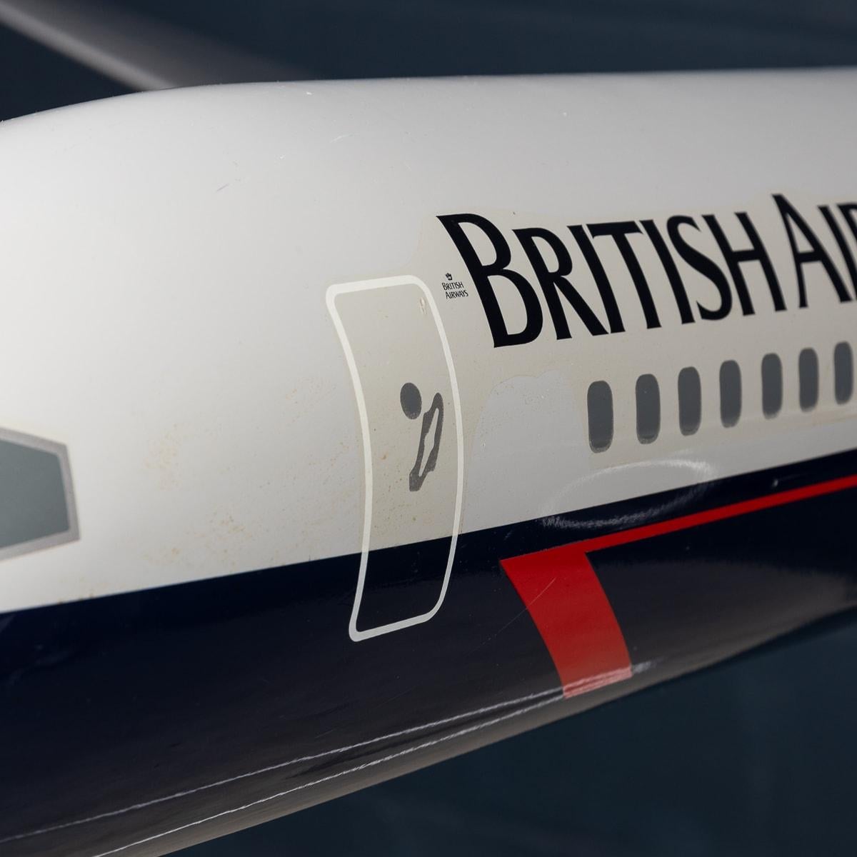 Grand Boeing 757 du 20e siècle, utilisé comme compagnon de terrestre de British Airways par des modèles spatiaux en vente 6