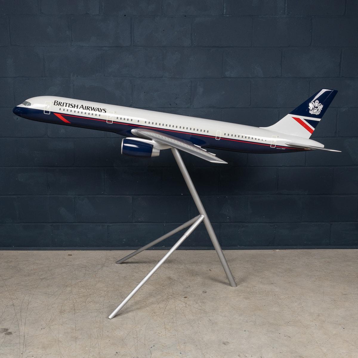 Britannique Grand Boeing 757 du 20e siècle, utilisé comme compagnon de terrestre de British Airways par des modèles spatiaux en vente