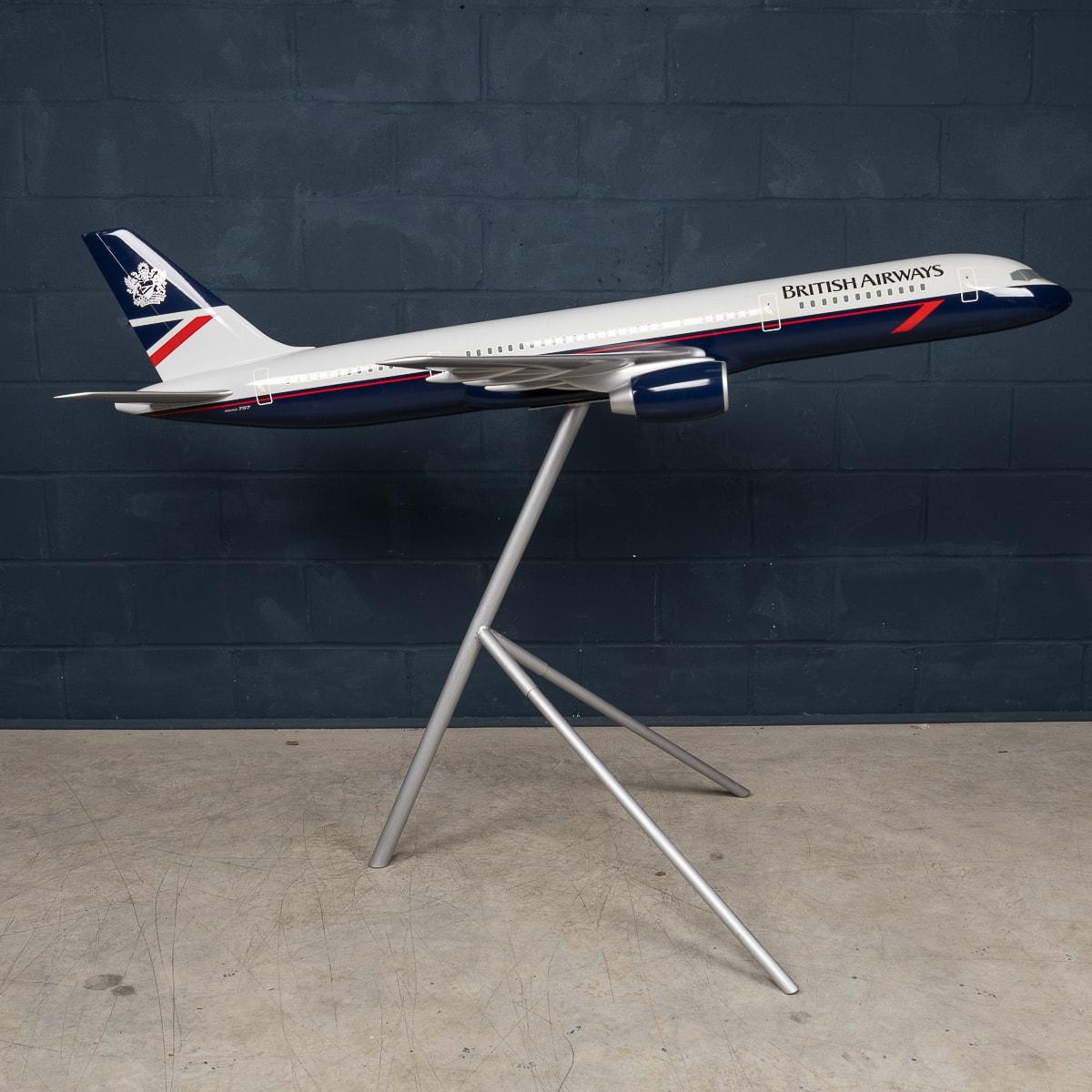 20ième siècle Grand Boeing 757 du 20e siècle, utilisé comme compagnon de terrestre de British Airways par des modèles spatiaux en vente