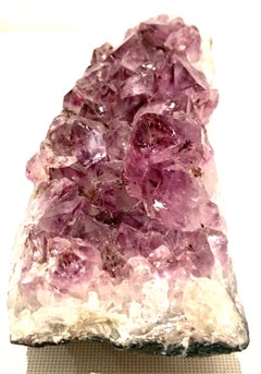 20th Century Large Brazilian Amethyst Geode Fragment Specimen Sculpture