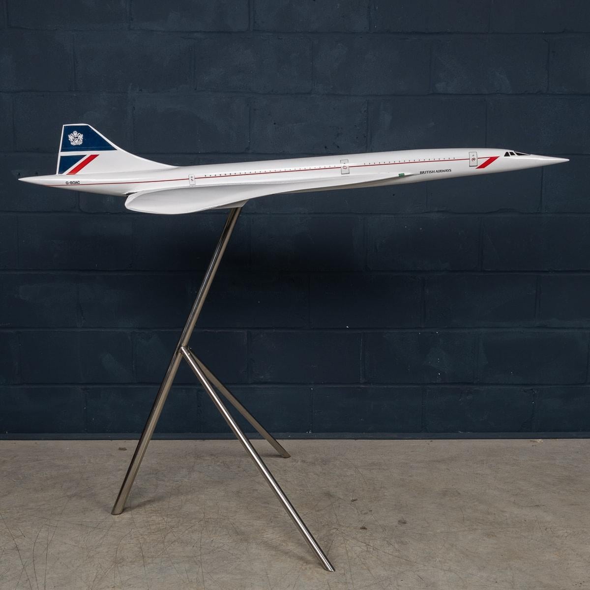 Grande maquette du Concord de British Airways du 20e siècle A.I.C. Angleterre c.1990 en vente 3