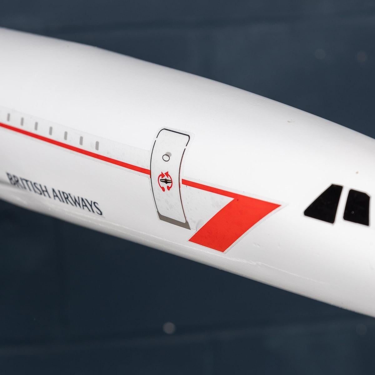 Grande maquette du Concord de British Airways du 20e siècle A.I.C. Angleterre c.1990 en vente 5