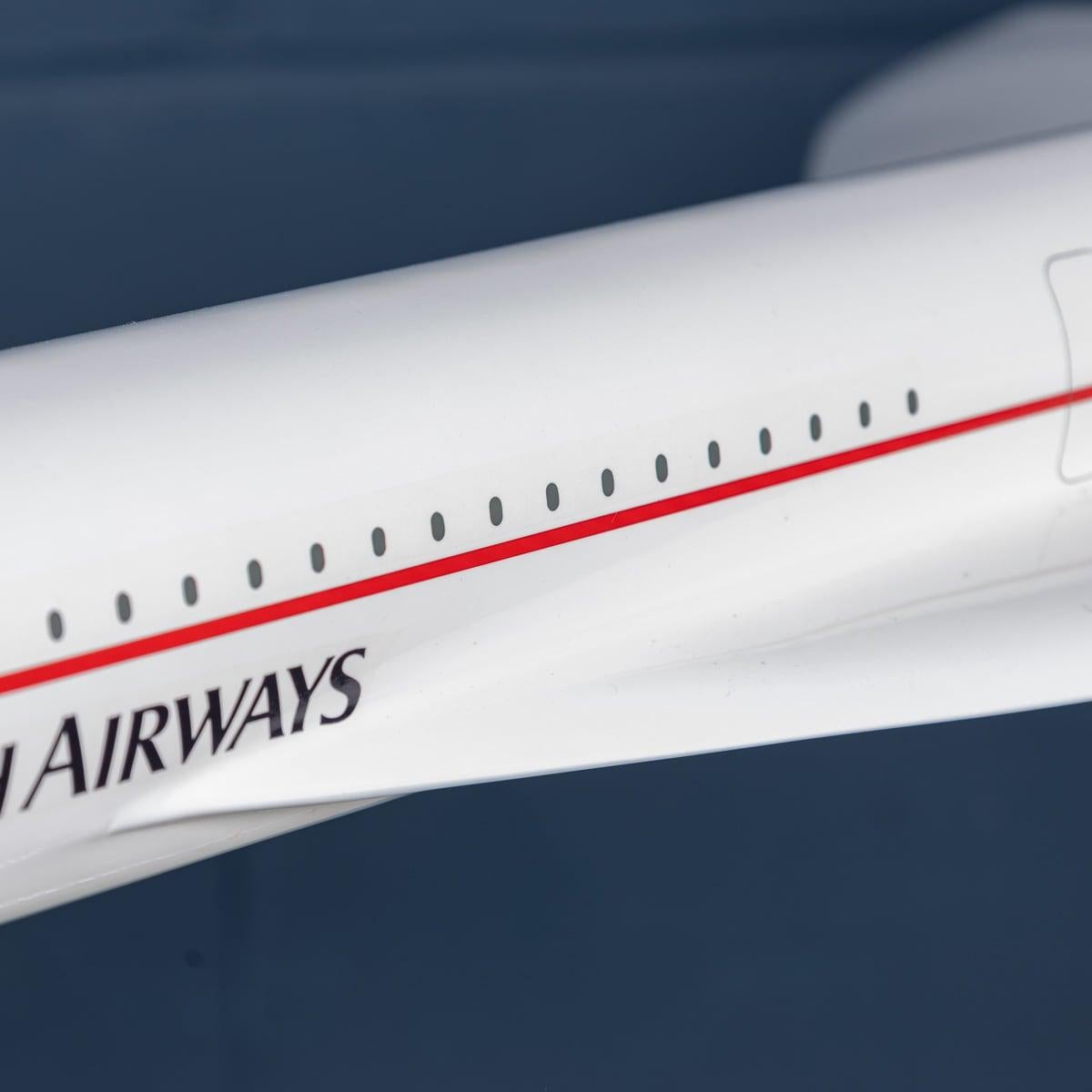 20th Century Large British Airways Concorde Model By Space Models England c.1990 10