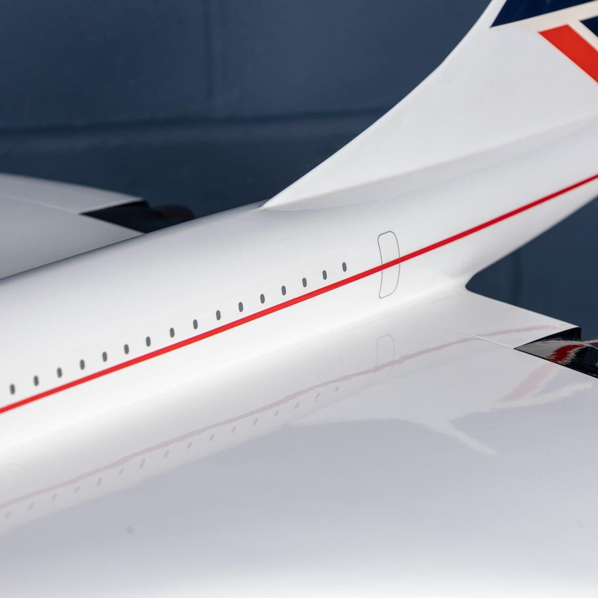 20th Century Large British Airways Concorde Model By Space Models England c.1990 12