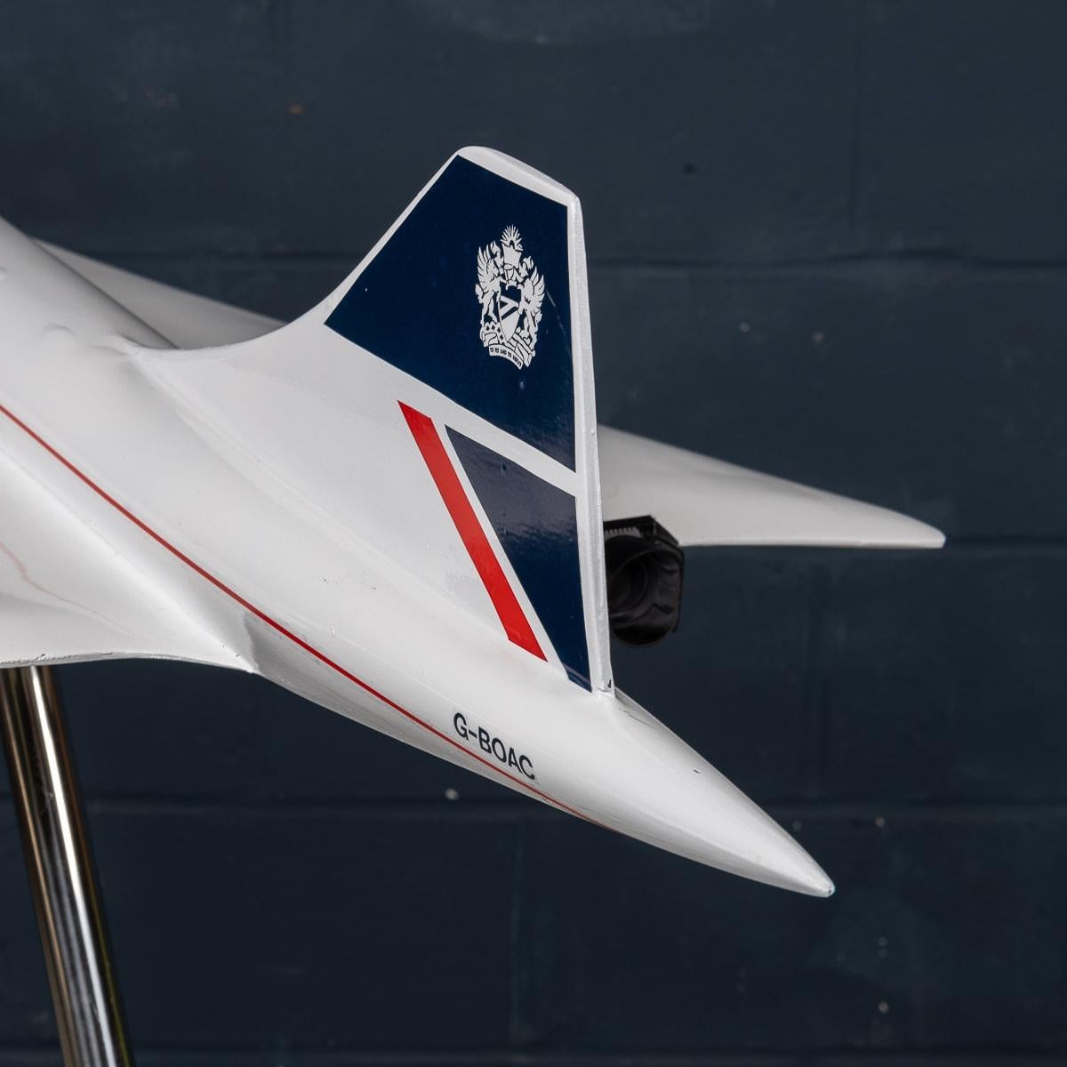 20th Century Large British Airways Concorde Model By Space Models England c.1990 For Sale 13