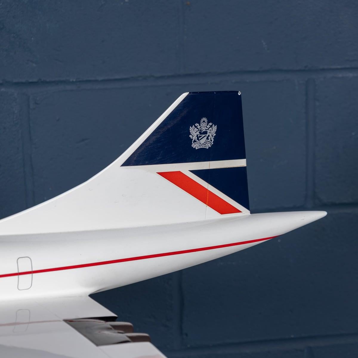 20th Century Large British Airways Concorde Model By Space Models England c.1990 14