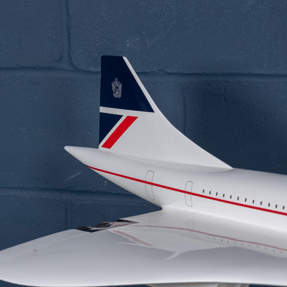 20th Century Large British Airways Concorde Model By Space Models England c.1990 15