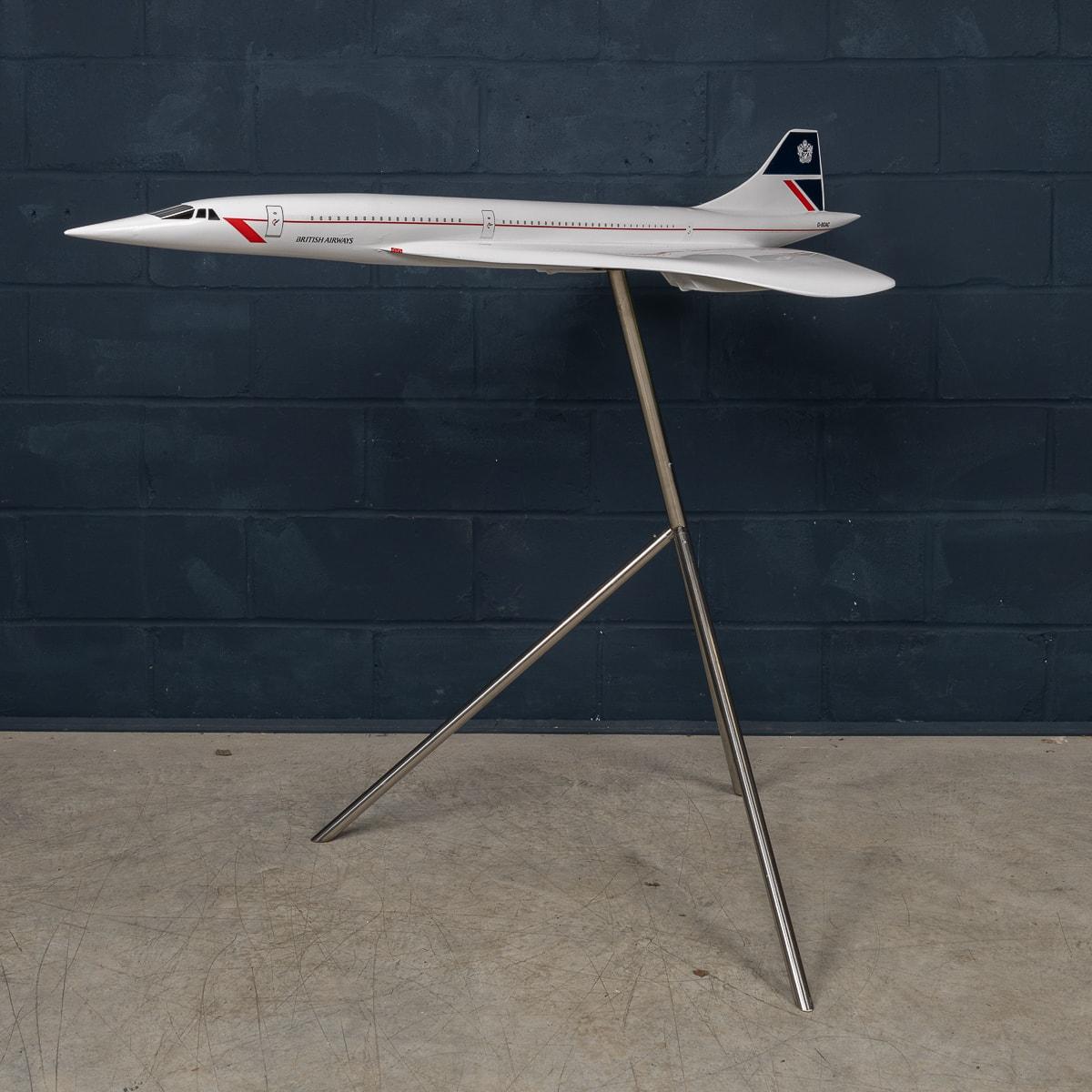 Grande maquette du Concord de British Airways du 20e siècle A.I.C. Angleterre c.1990 Bon état - En vente à Royal Tunbridge Wells, Kent