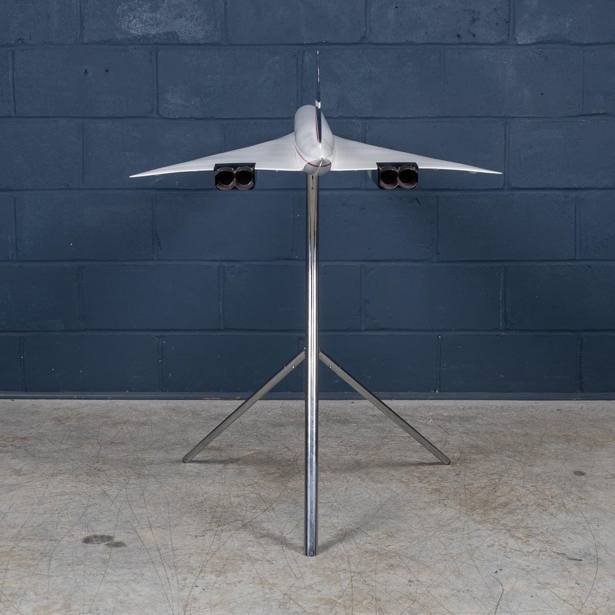20th Century Large British Airways Concorde Model By Space Models England c.1990 1
