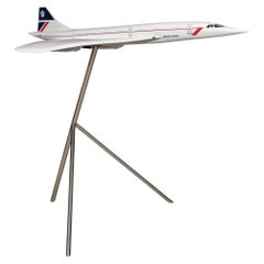 20th Century Large British Airways Concorde Model By Space Models England c.1990