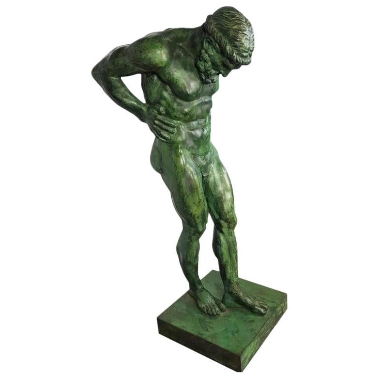 20th Century Large Bronze Statue of Atlas For Sale