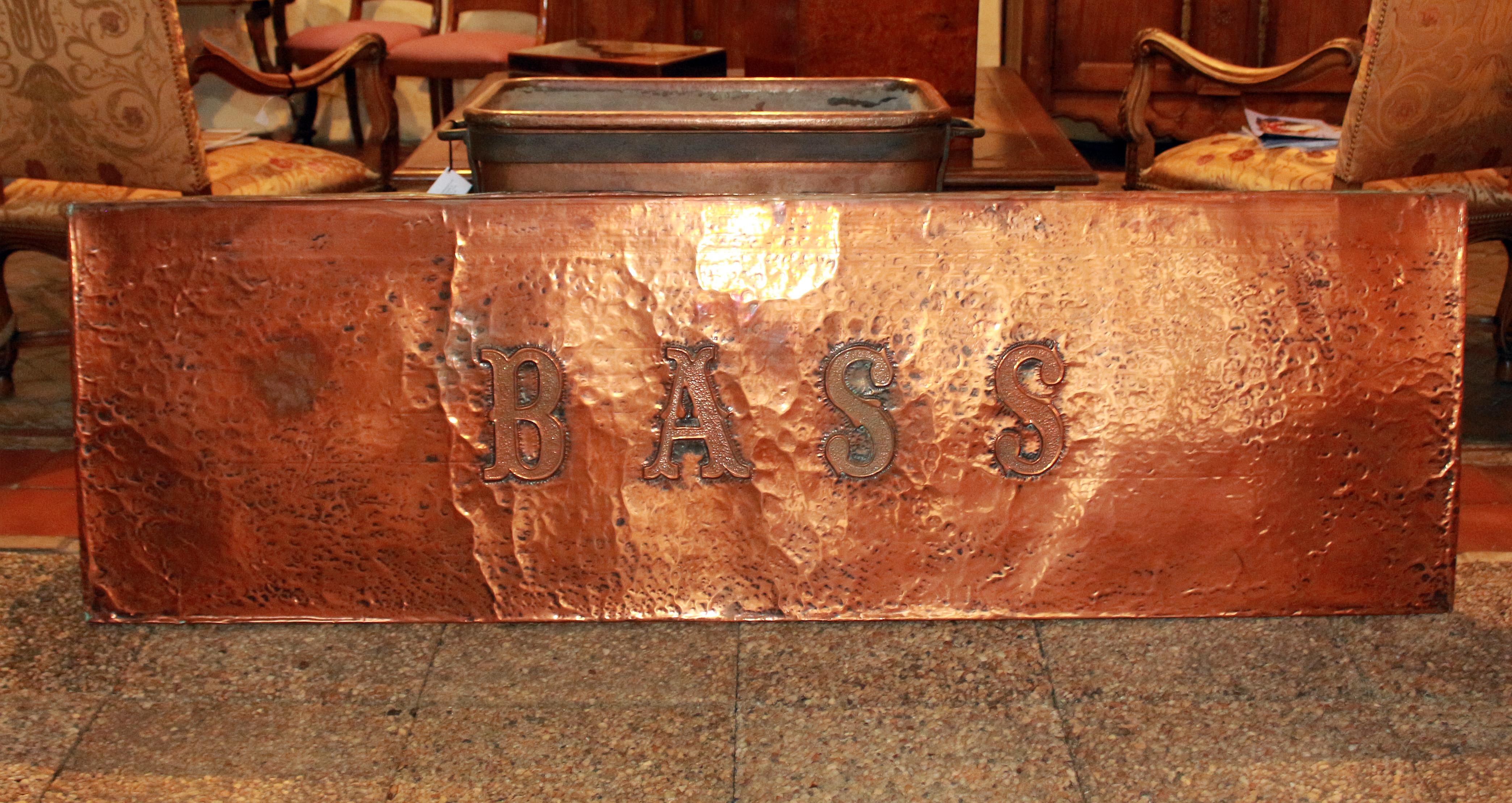 Large copper wall sign for 