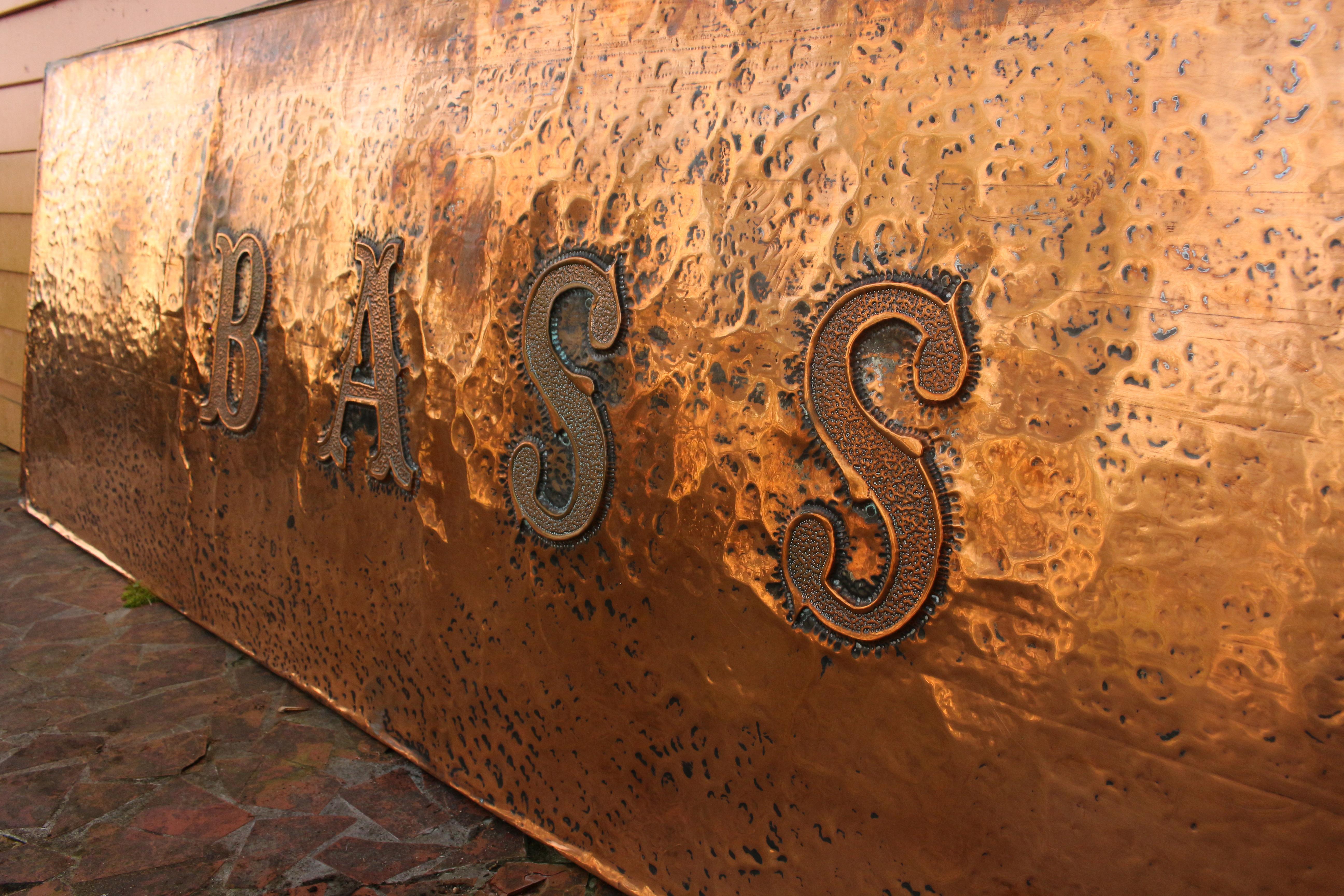 English 20th Century Large Copper Pub Sign 