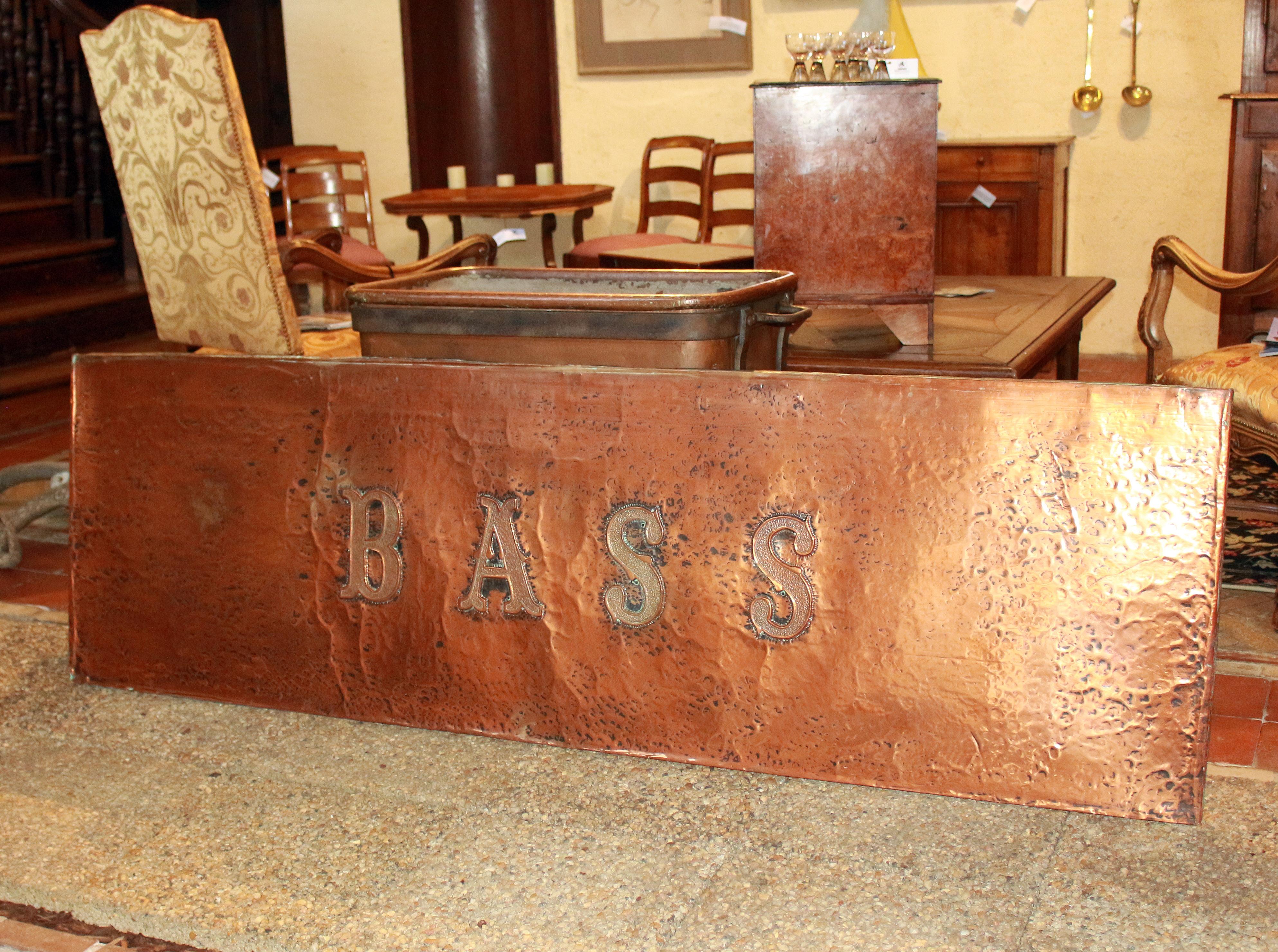 20th Century Large Copper Pub Sign 