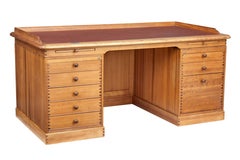 Late 20th Century Large Danish Pine Desk and Chair by Finn N Hansen
