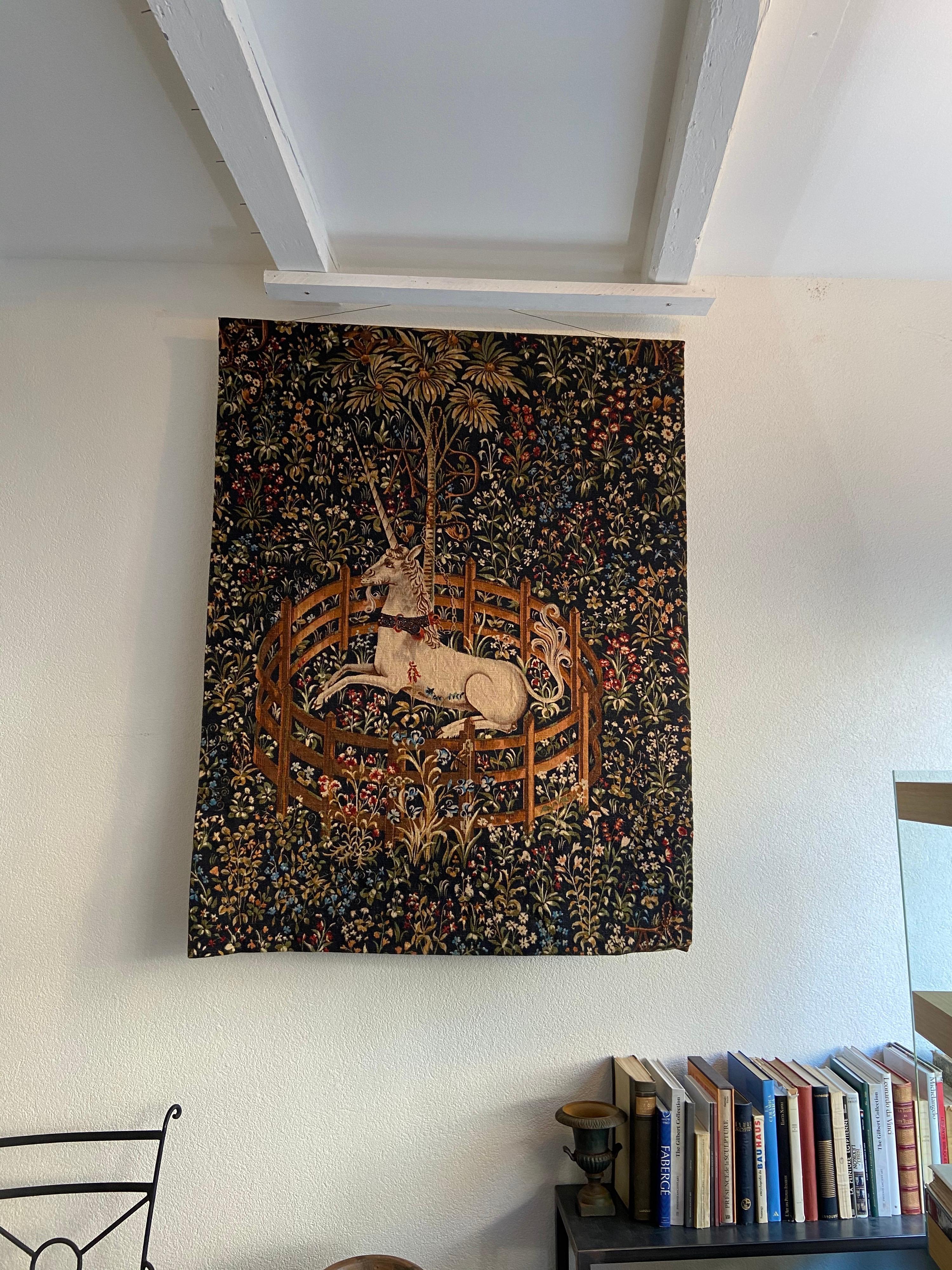 Large tapestry from the beginning of the 20th century based on a very popular scene made in 1500 called 