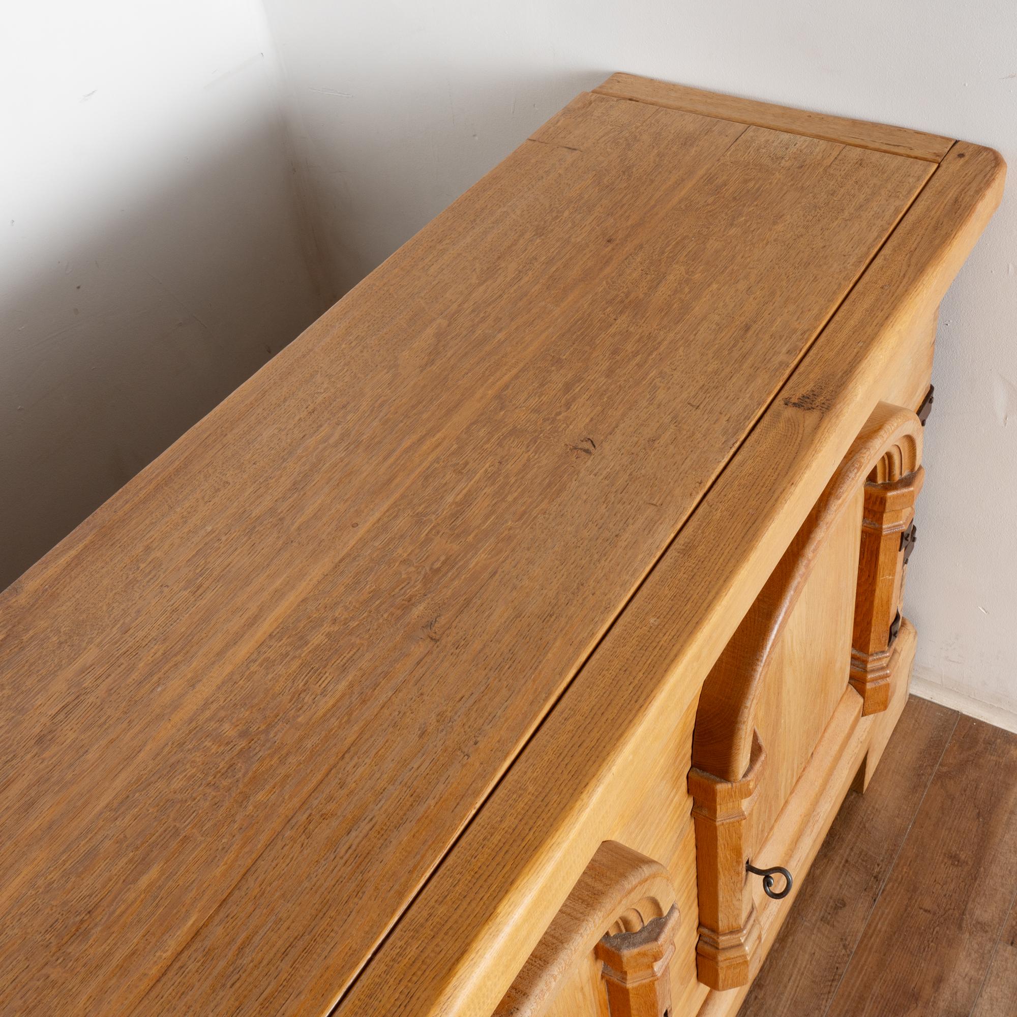20th Century Large French Oak Sideboard Serving Buffet Store Counter or Bar For Sale 5