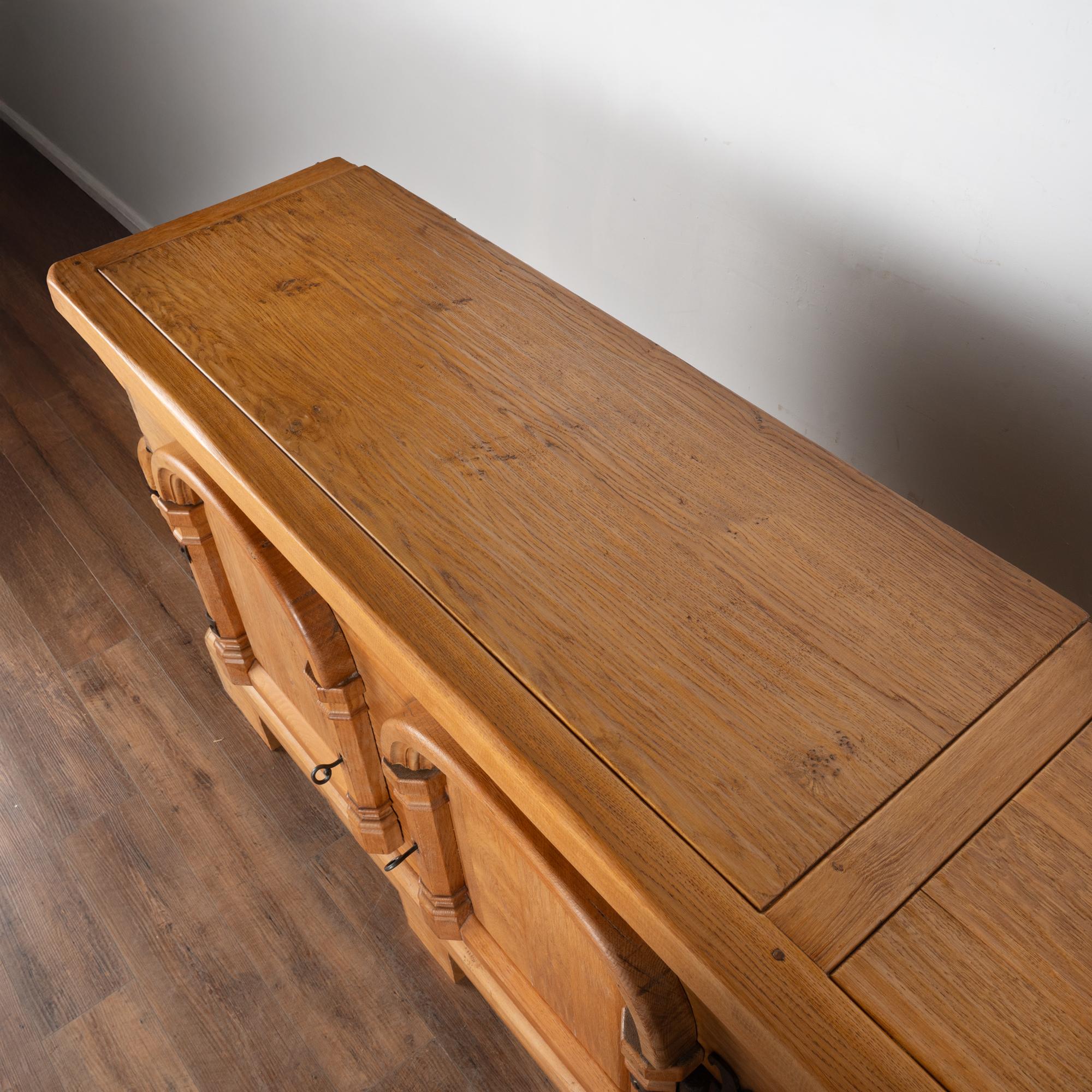 20th Century Large French Oak Sideboard Serving Buffet Store Counter or Bar For Sale 6