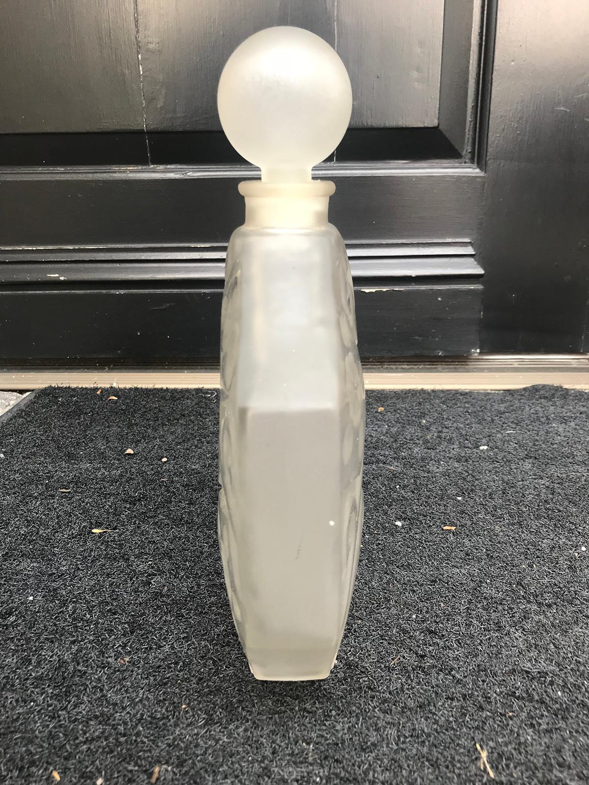 20th Century Large French Perfume Bottle by JC Brosseau In Good Condition In Atlanta, GA