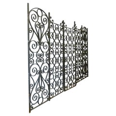 20th Century Large Modern Cast Iron Garden Gate