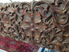 20th Century Large Modern Designed Mirror with Richly Carved Wooden Frame