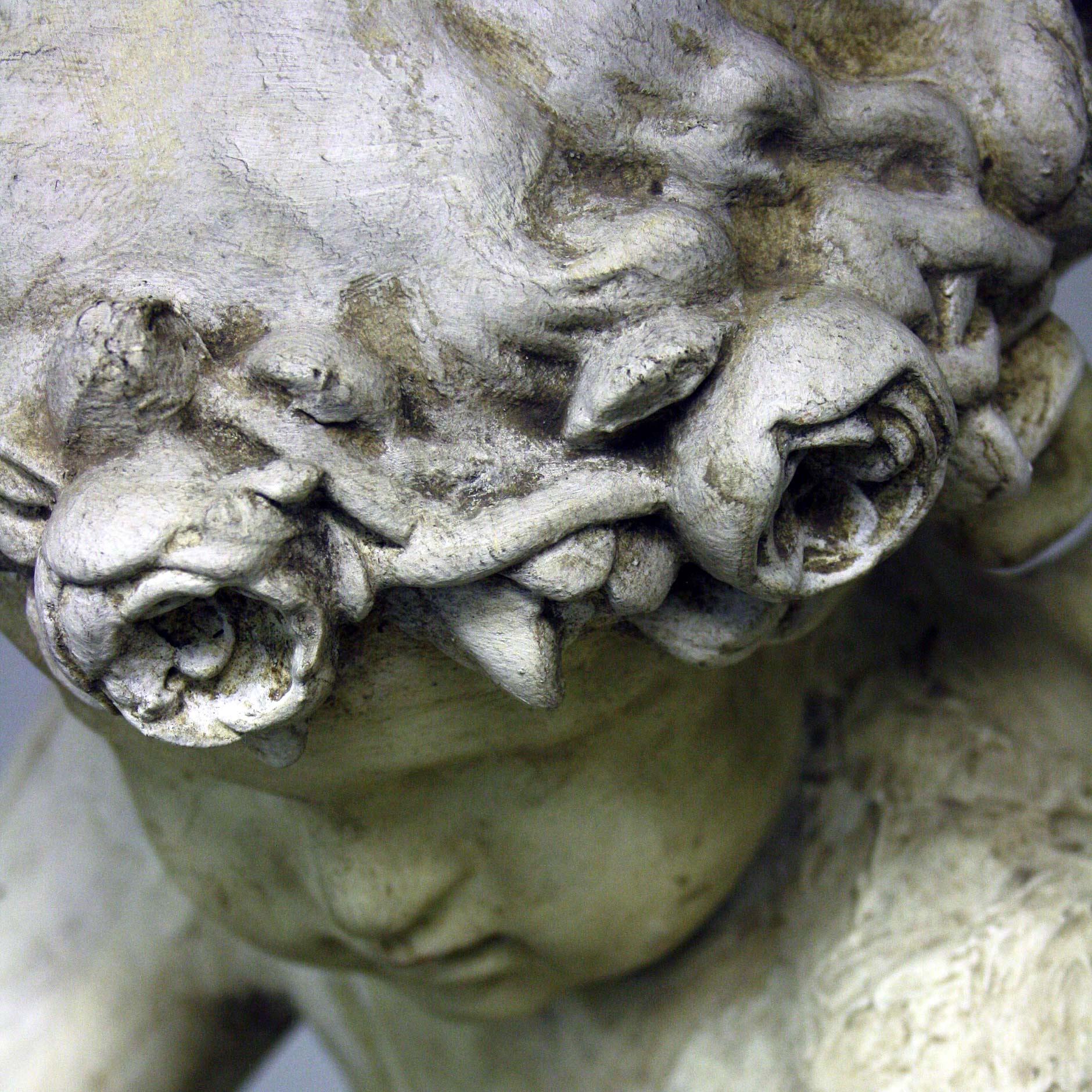 20th Century Large Plaster Cupid Statue 2