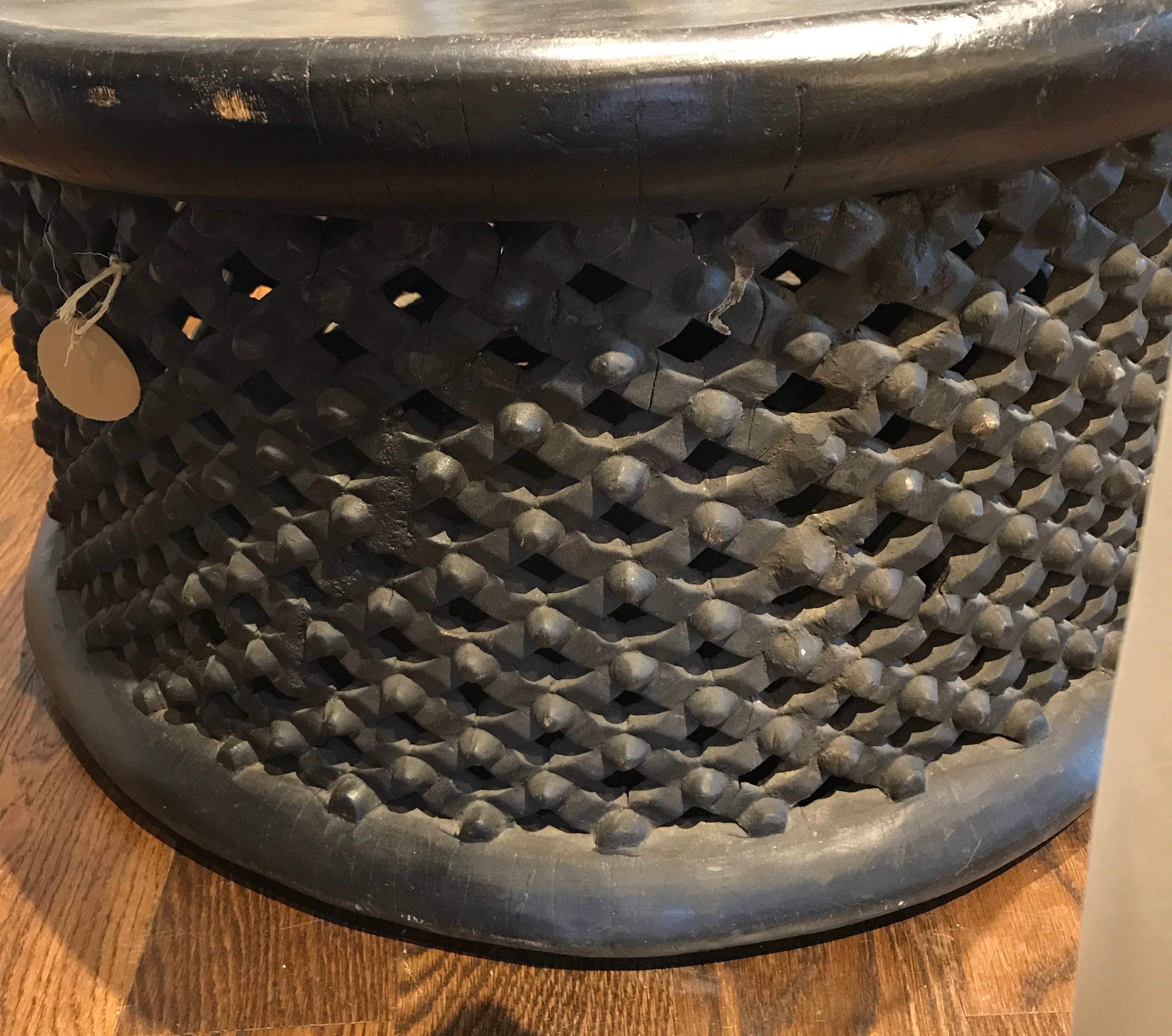 20th Century Large Round African Bamileke Stool or Table from Cameroon 7