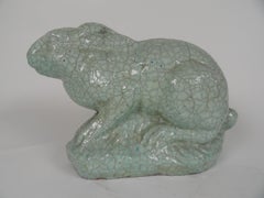 20th Century Large Scale Ceramic Rabbit Sculpture