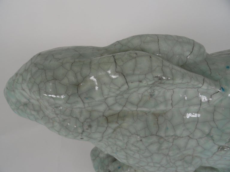 20th Century Large Scale Ceramic Rabbit Sculpture For Sale at 1stDibs
